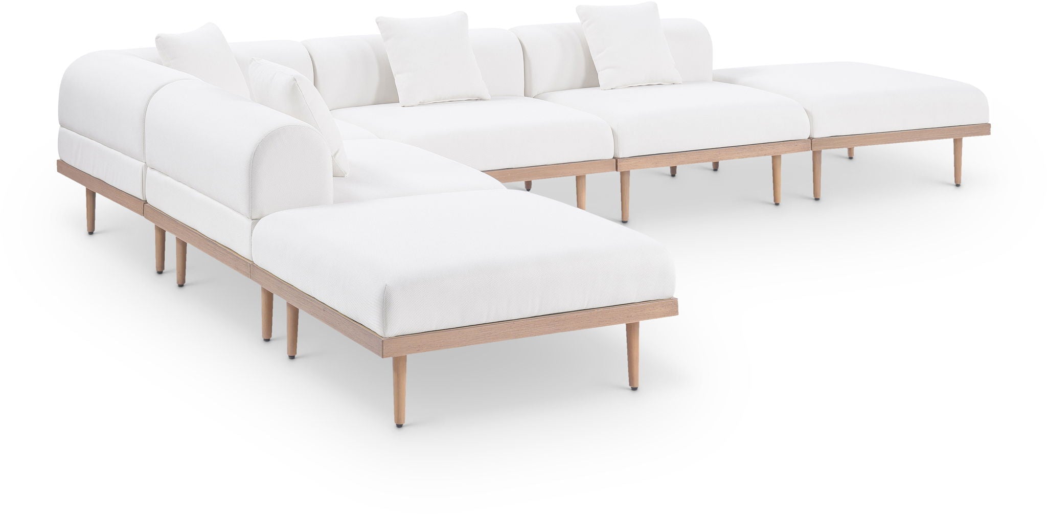 Laguna - 6 Piece 142" Outdoor Patio Modular Sectional