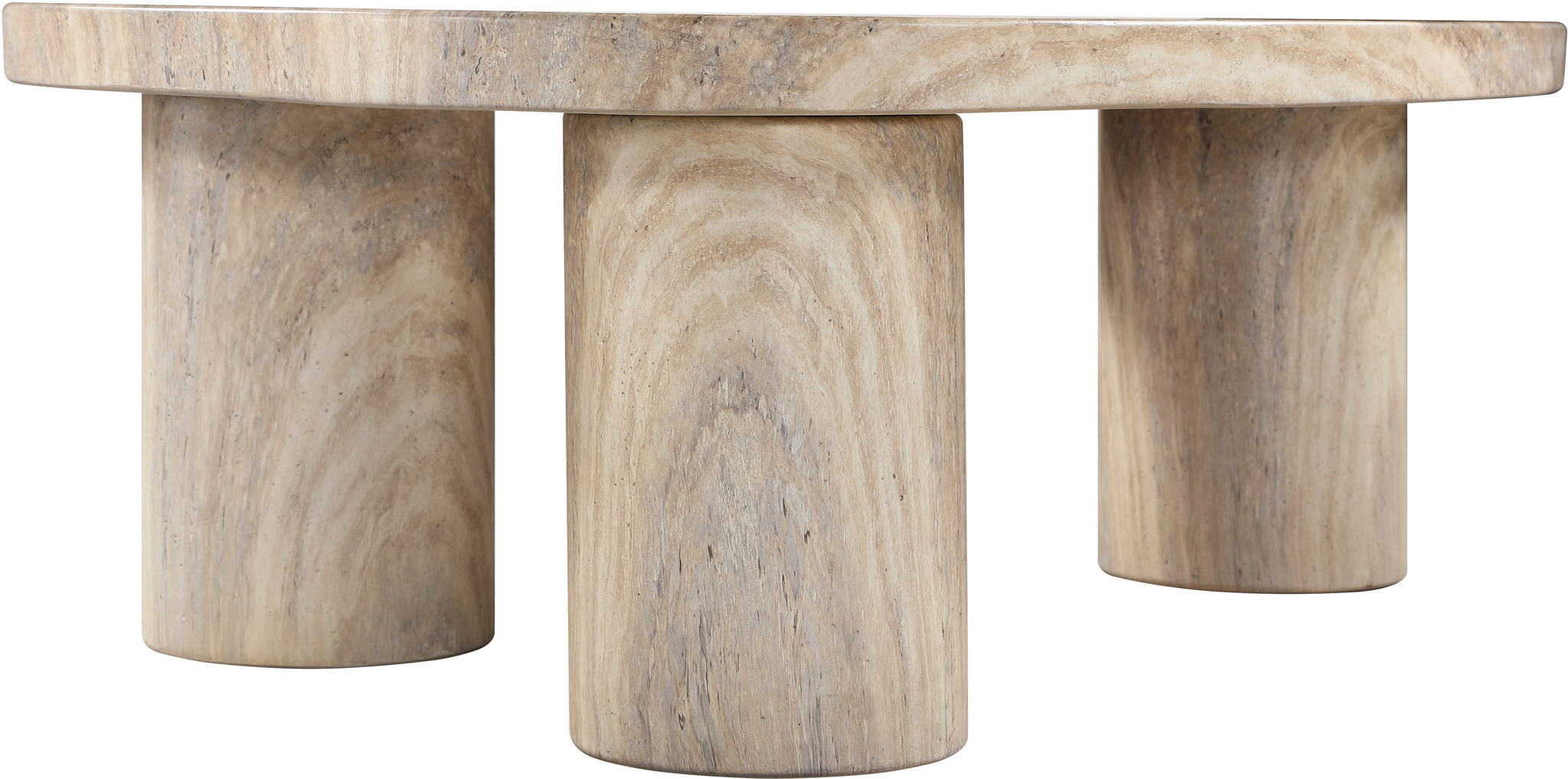 Teramo - Traverine Concrete Indoor/Outdoor Coffee Table