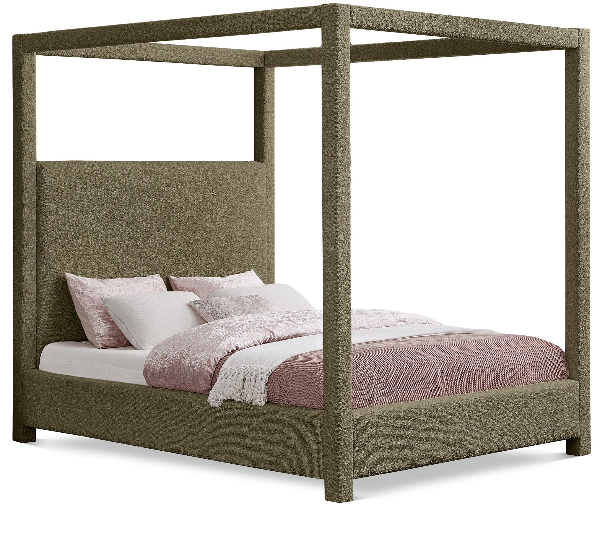 Eden - Boucle Fabric Upholstered Bed