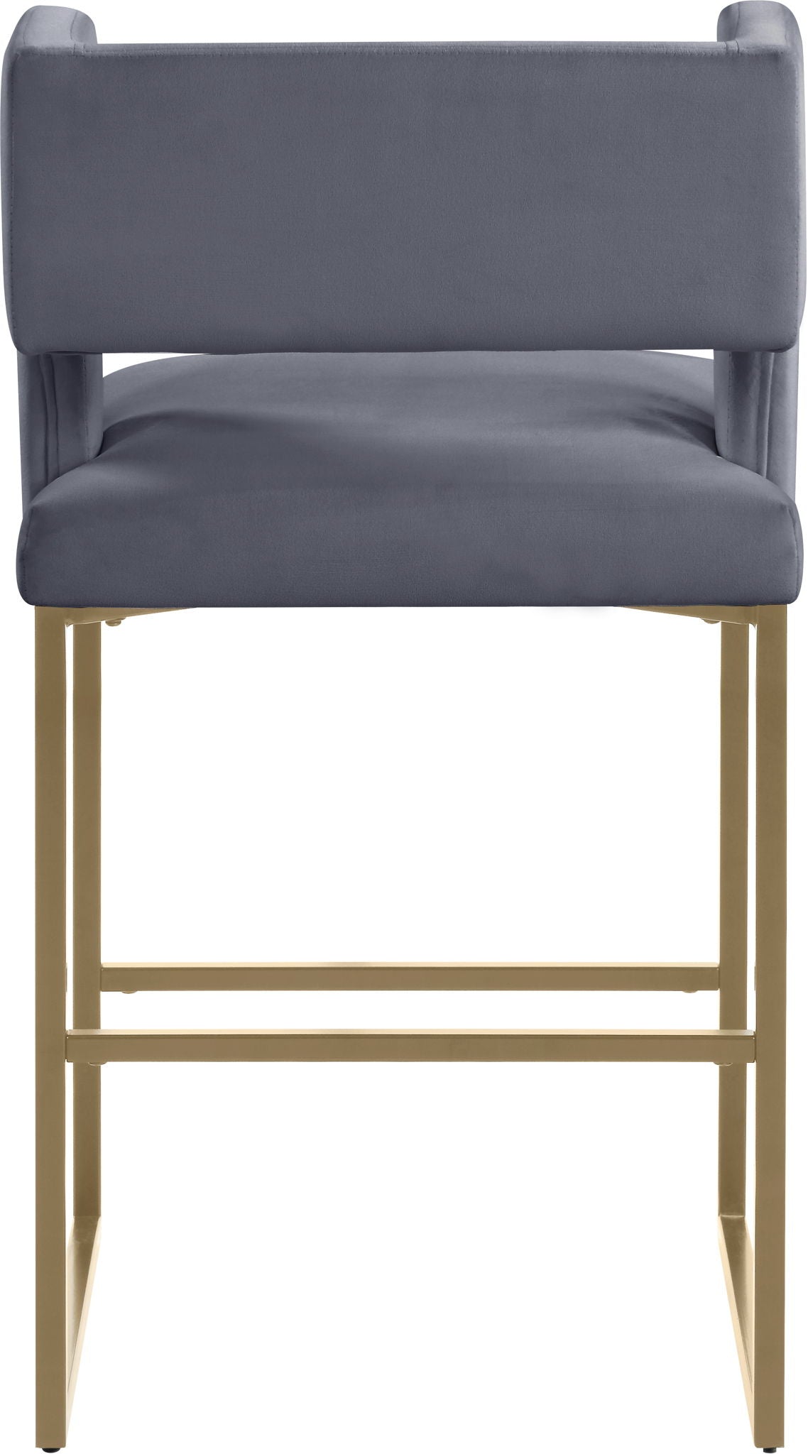 Caleb - Counter Stool (Set of 2) with Gold Legs