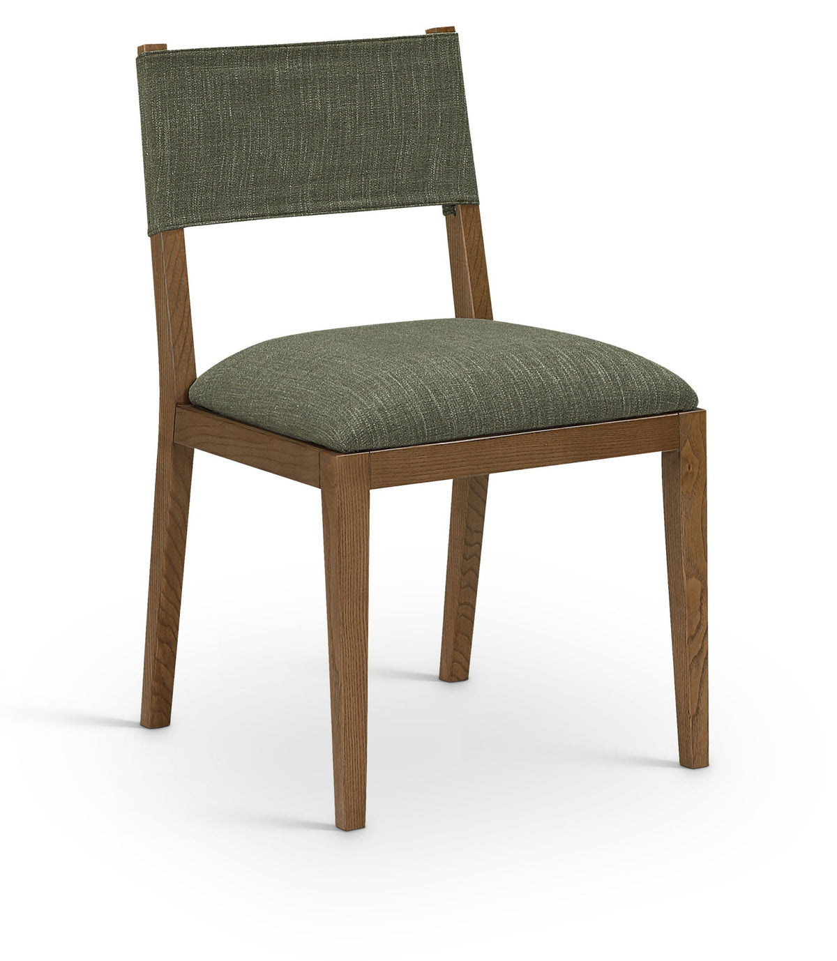 Avon - Linen Textured Performance Fabric Upholstered Dining Side Chair (Set of 2) - Olive