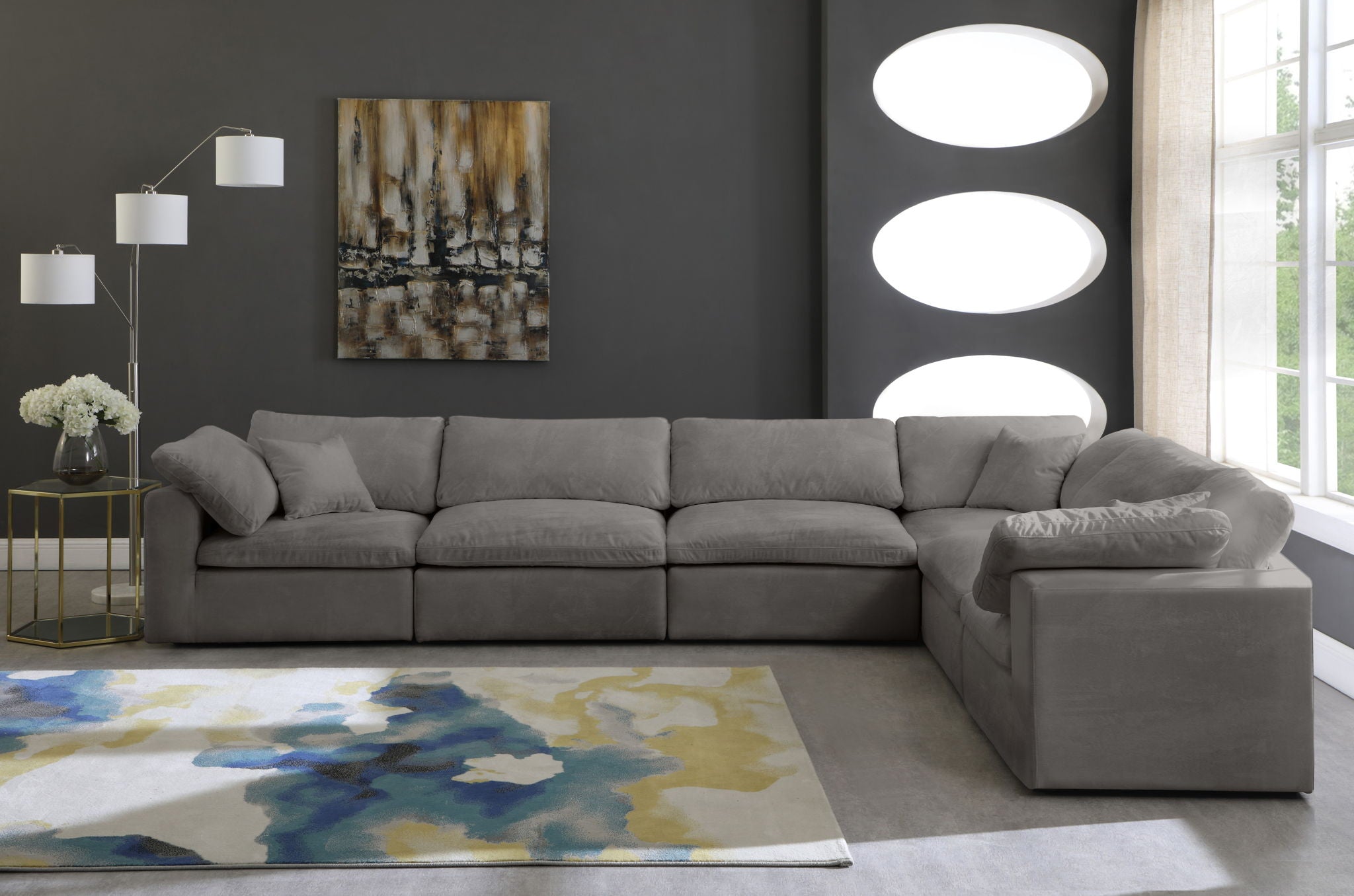 Cozy - 6 Piece Modular Corner Sectional