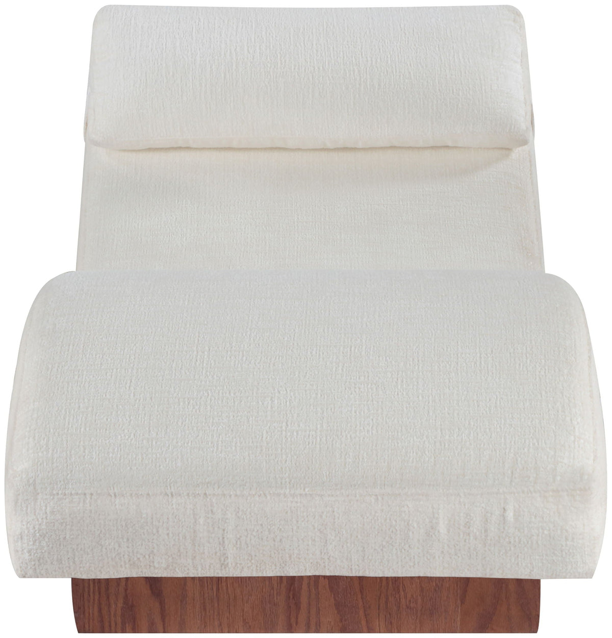 Marcella - Chaise Lounge with Walnut Base