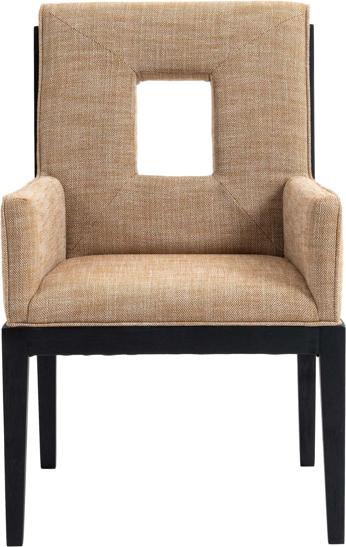 Gwendolyn - Dining Arm Chair with Black Frame