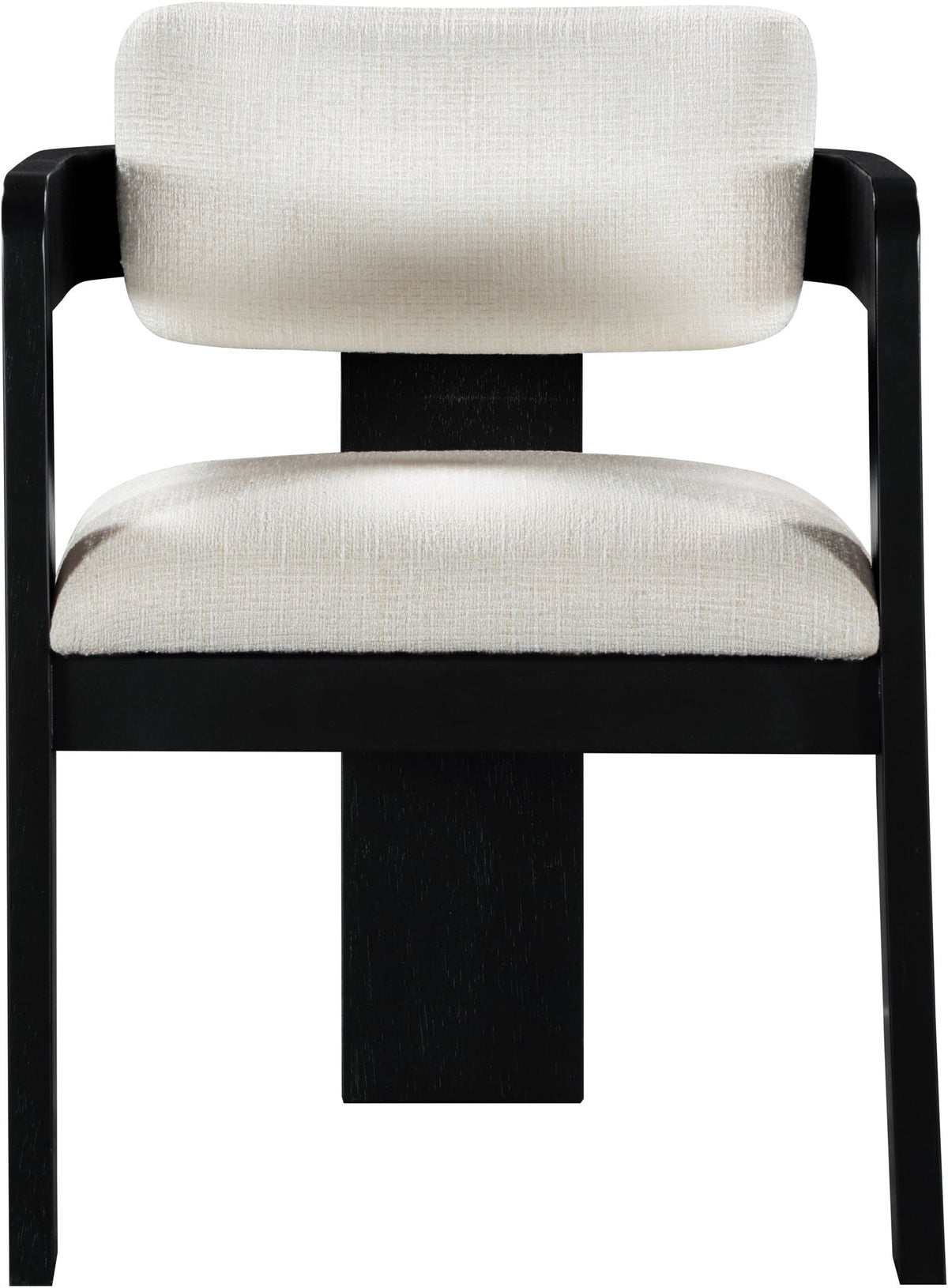 Sacha - Linen Dining Chair (Set of 2) with Black Base