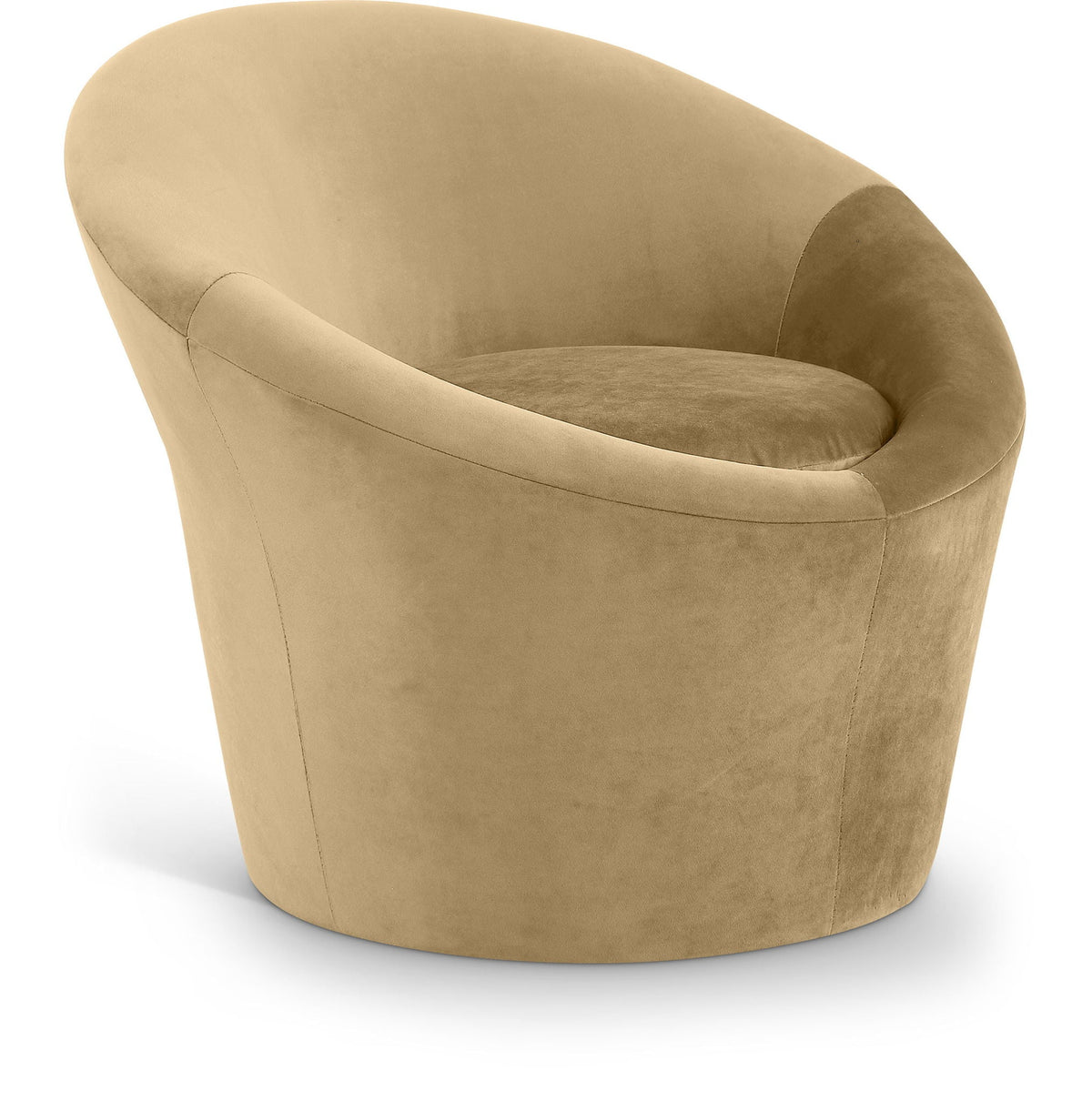 Tristan - Accent Chair - Light Brown Velvet