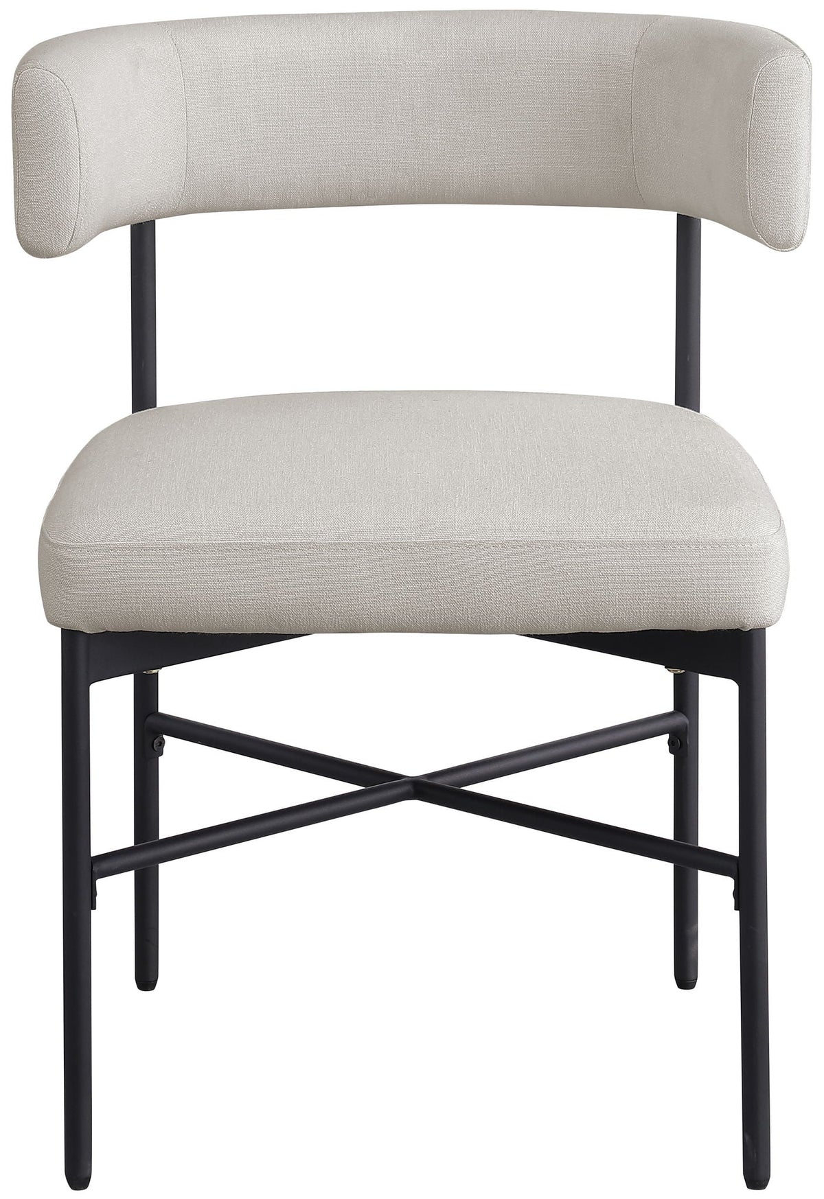 Rivage - Durable Dining Chair (Set of 2) with Black Frame