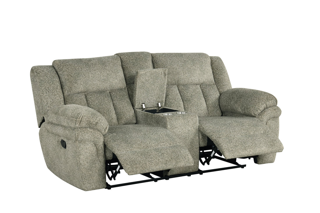 Dallas Sage 3PC Reclining Set — Drop-Down Table & Cup Holders