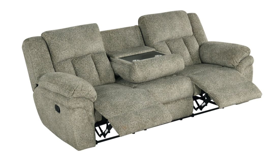 Dallas Sage 3PC Reclining Set — Drop-Down Table & Cup Holders