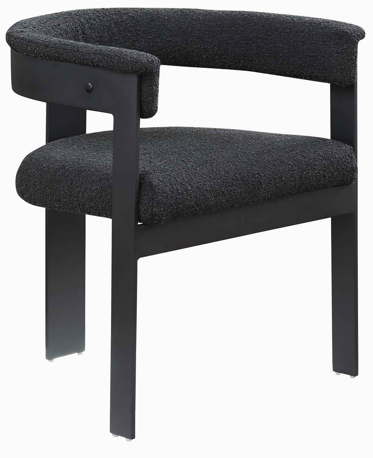 Romeo - Boucle Dining Chair (Set of 2) with Black Base