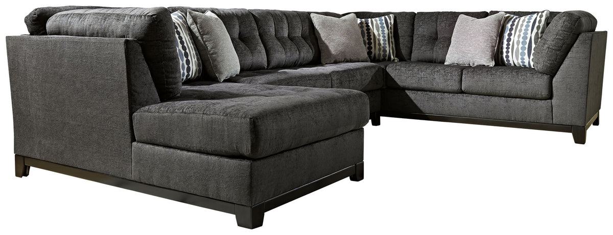 Reidshire Steel Modular Sectional — Left-Arm Corner Chaise 3-Piece Sectional