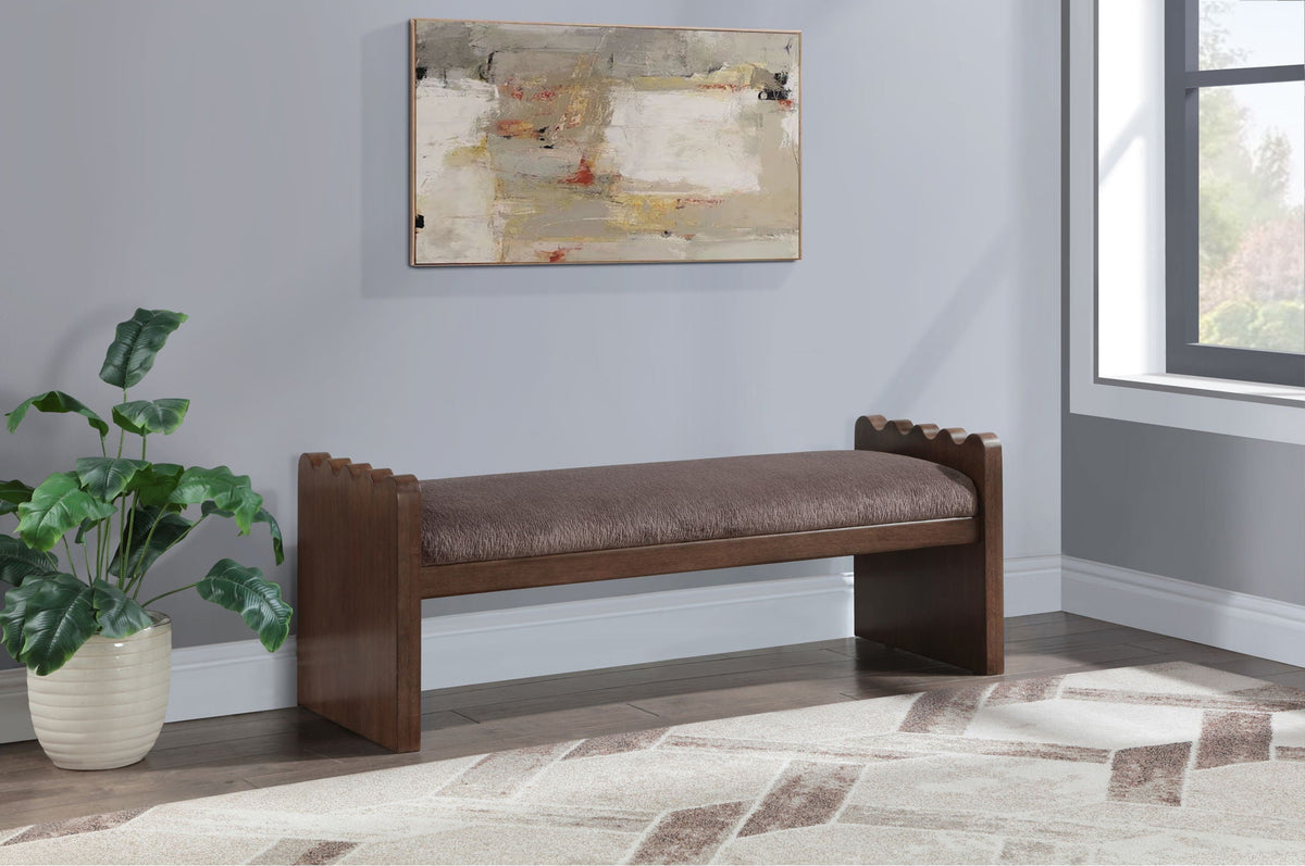 Sonia - Bench with Brown Base