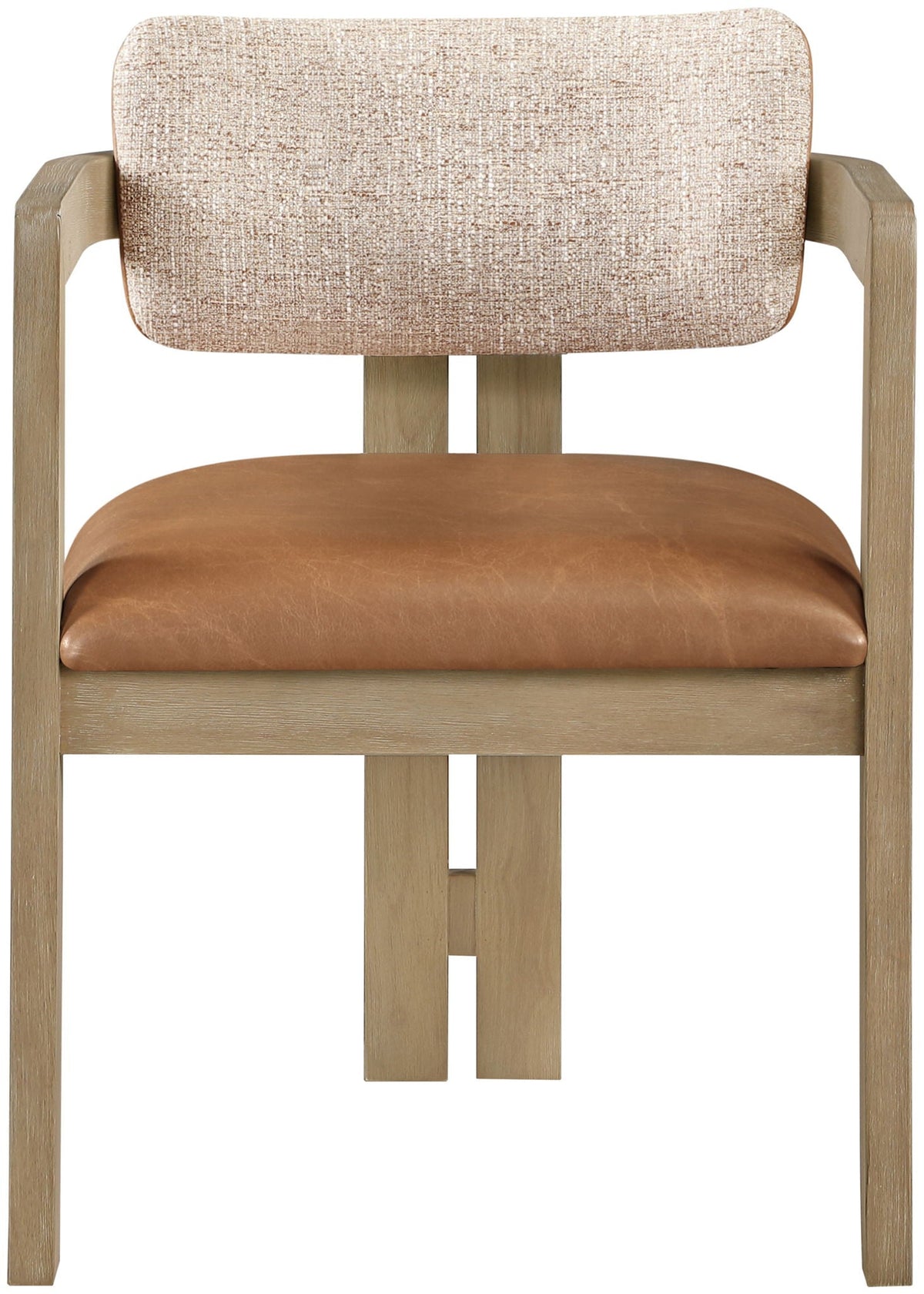 Ravina Upholstered Dining Chair Set of 2 with Natural Base
