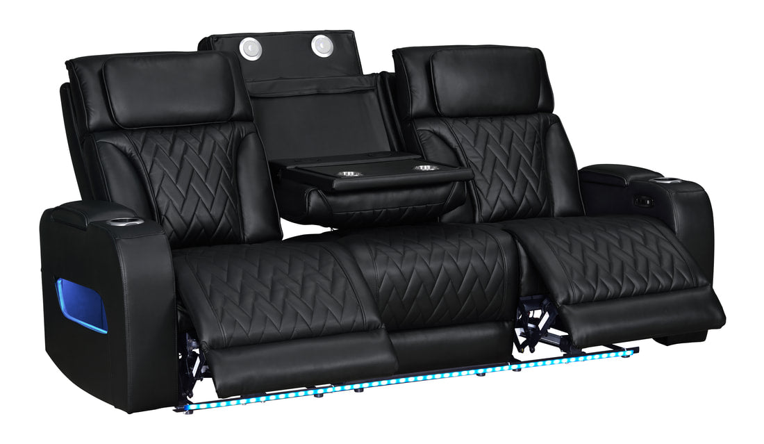 Dubai 3PC Power Reclining Set — Drop-Down Table & Wireless Charging