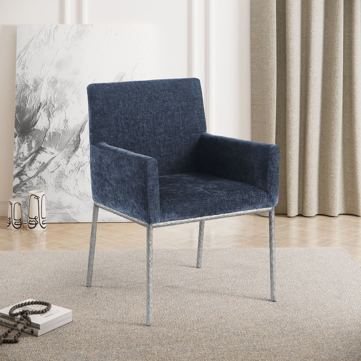 Reeves - Dining Chair (Set of 2) with Silver Legs