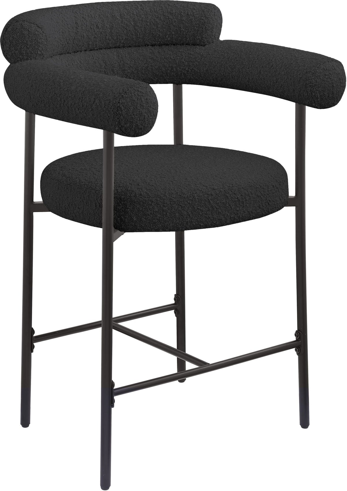 Blake - Counter Stool (Set of 2) with Black Base