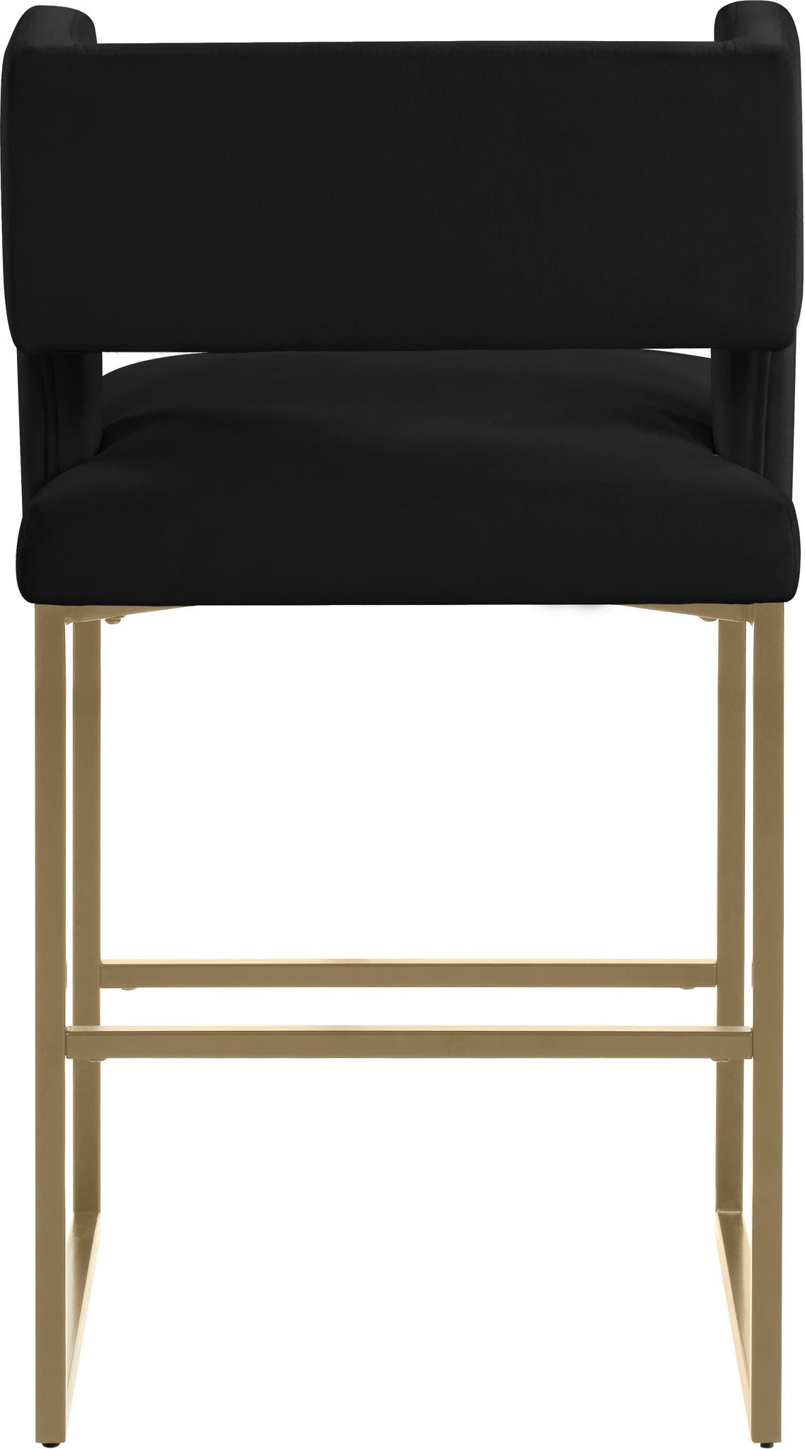 Caleb - Counter Stool (Set of 2) with Gold Legs