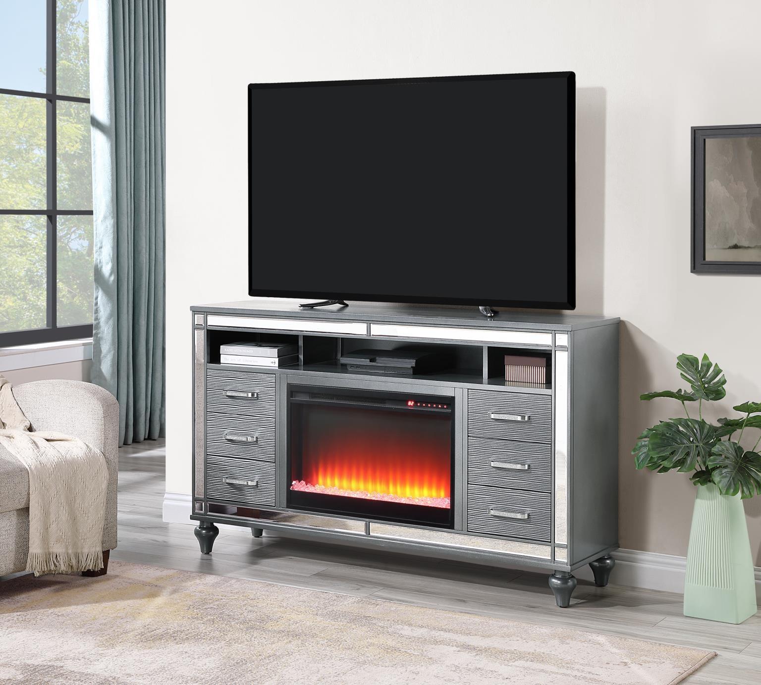 W223 - Fireplace And W605 Insert - Gray