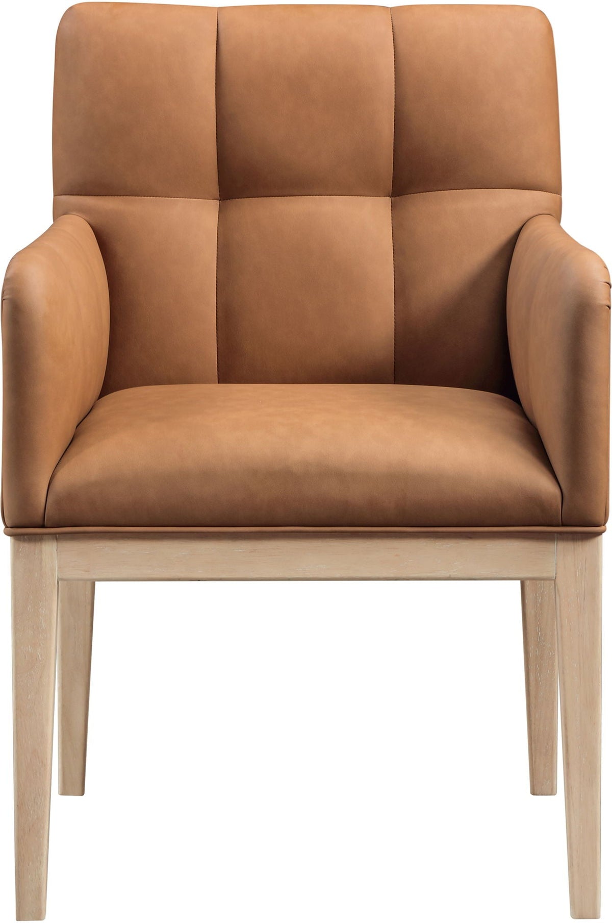 Adrian - Dining Arm Chair (Set of 2) with Light Brown Legs