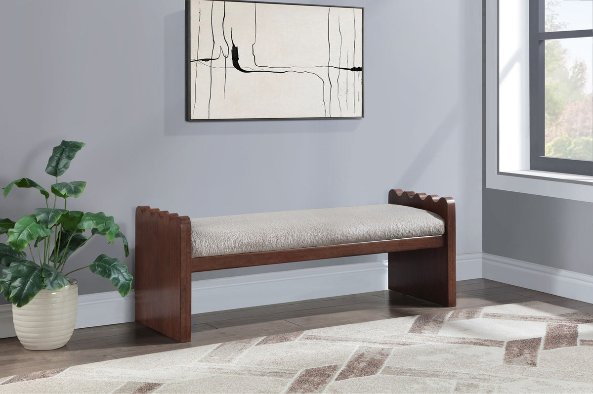 Sonia - Bench with Brown Base