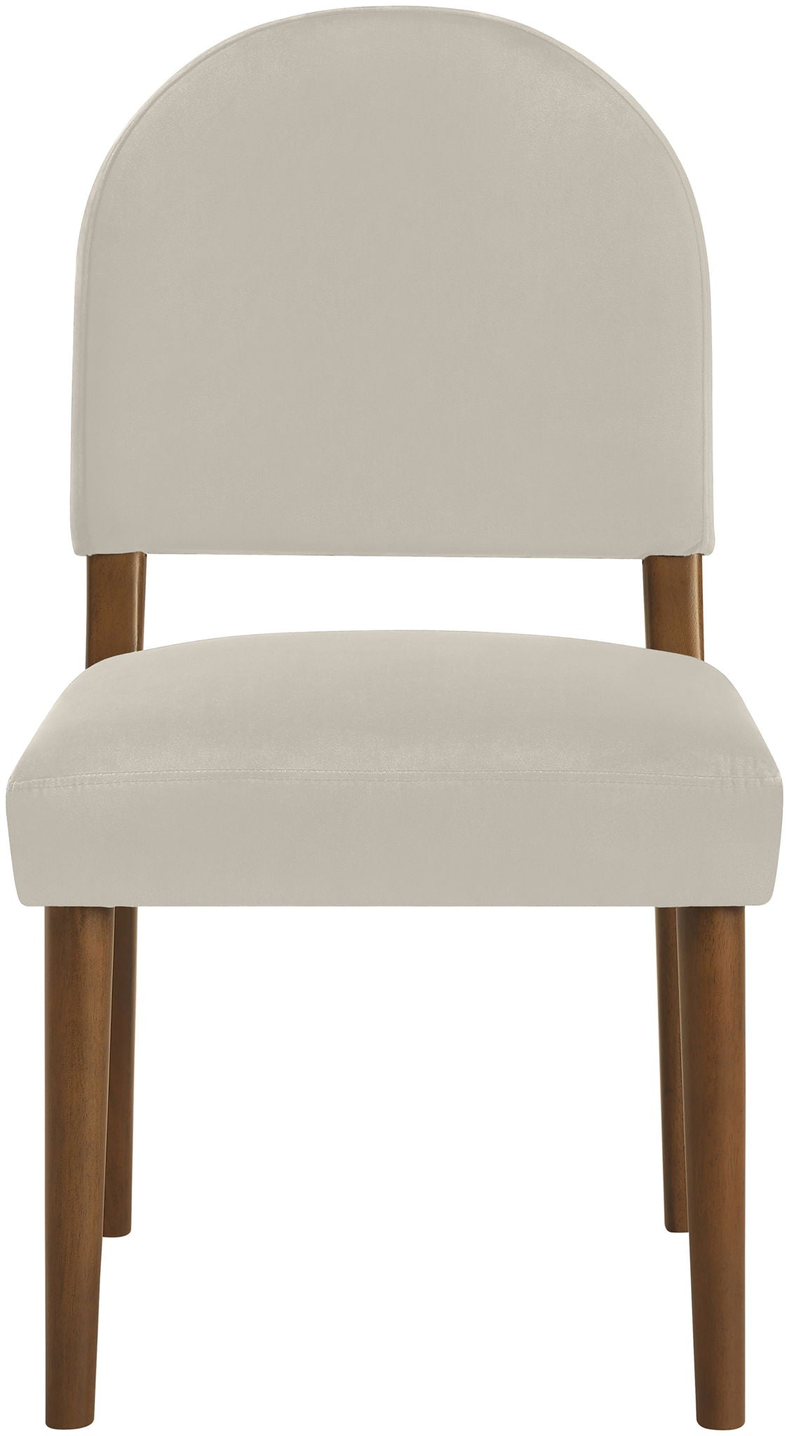 Varinelle - Velvet Dining Chair (Set of 2) with Walnut Frame