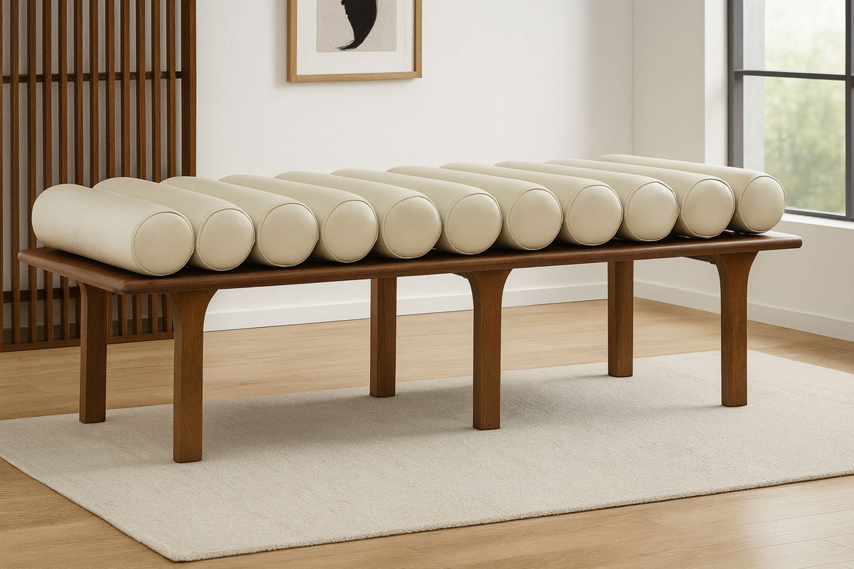 Landon - Bench with Brown Base