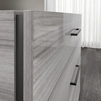 Mia Upholstered Bedroom Set — LED Bed