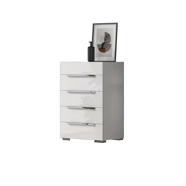 Premium Italian High-Gloss Bedroom Collection — LED Bed