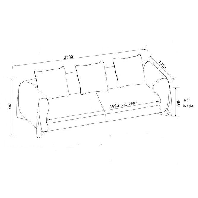 Stylus Pewter Fabric Sofa & Loveseat Set