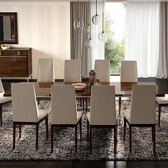 Eva Dining Collection — Extension Table & Upholstered Chairs