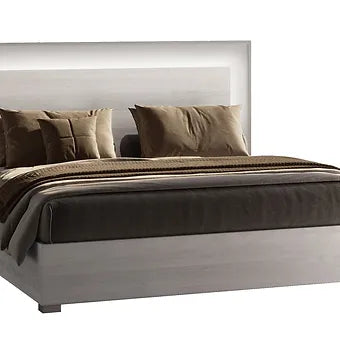 Tower White Bedroom Set — Italian Made with LED Bed