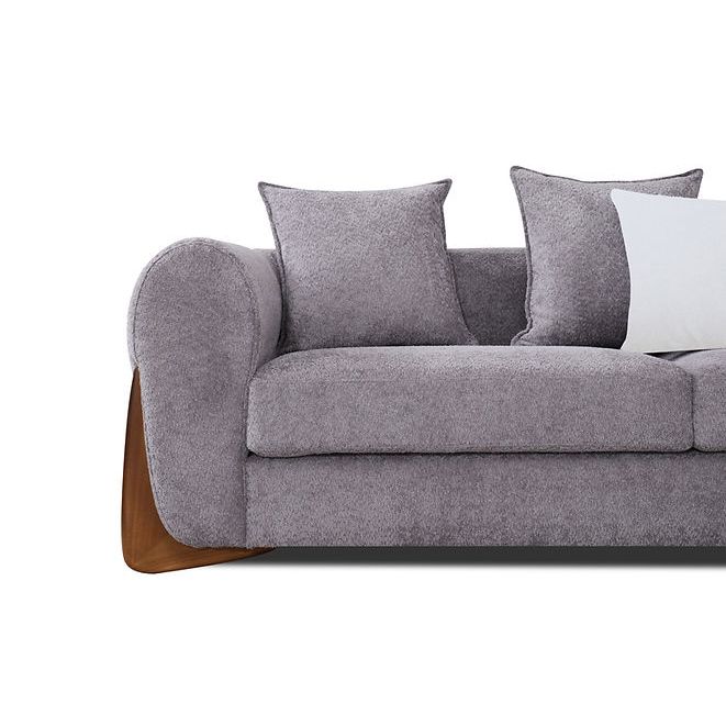 Stylus Pewter Fabric Sofa & Loveseat Set