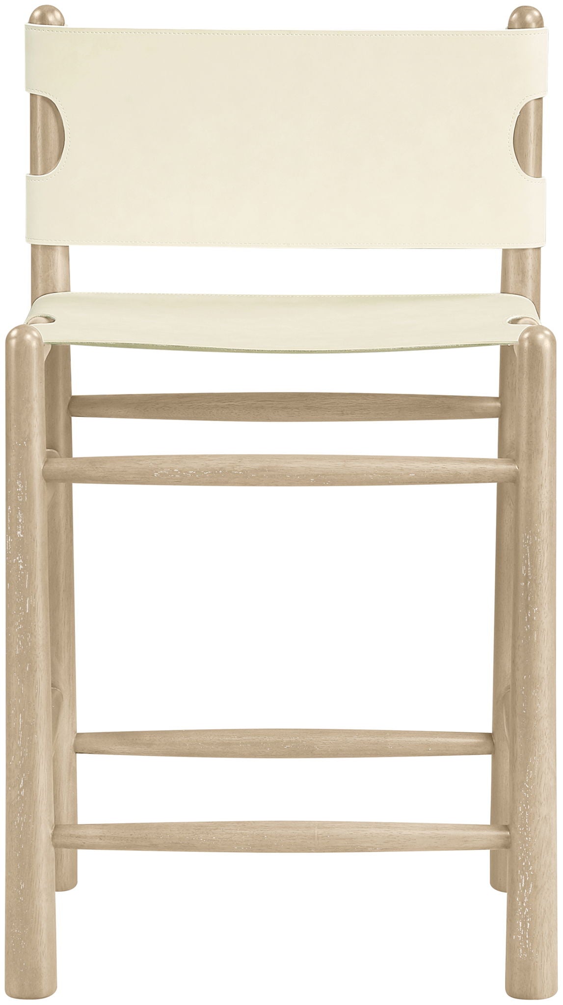 Santos Upholstered Counter Stool with Natural Base