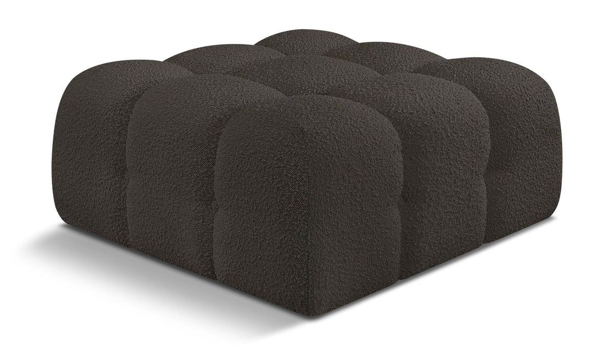 Ames Boucle Modular Sectional — Ottoman — Brown
