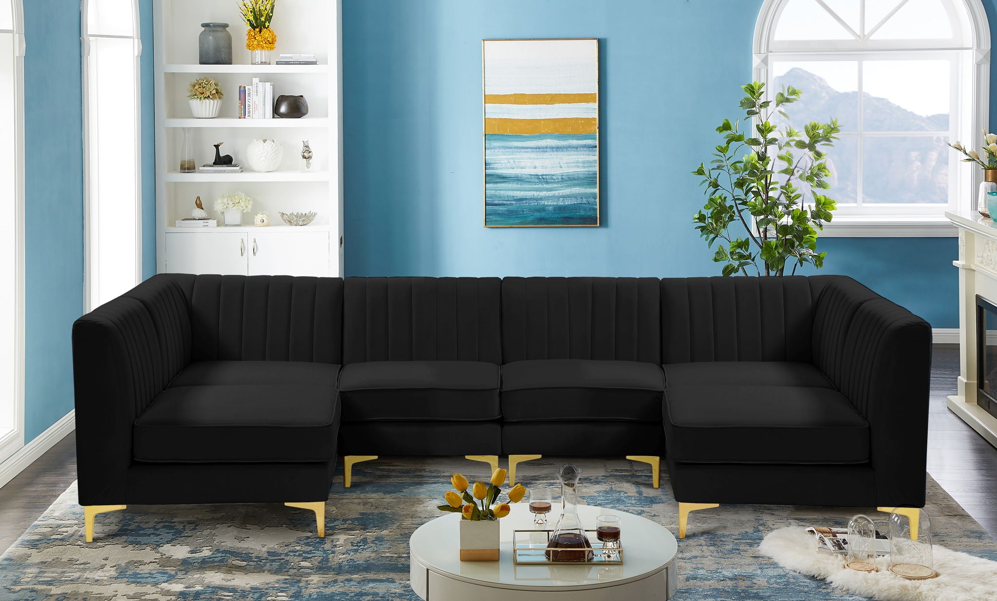 Alina - 6 Piece Modular U-Shaped Sectional