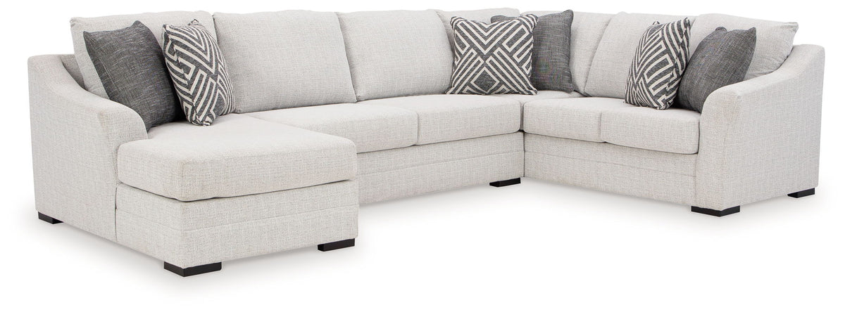 Koralynn Stone Sectional — 3-Piece Sectional With Left-Arm Corner Chaise
