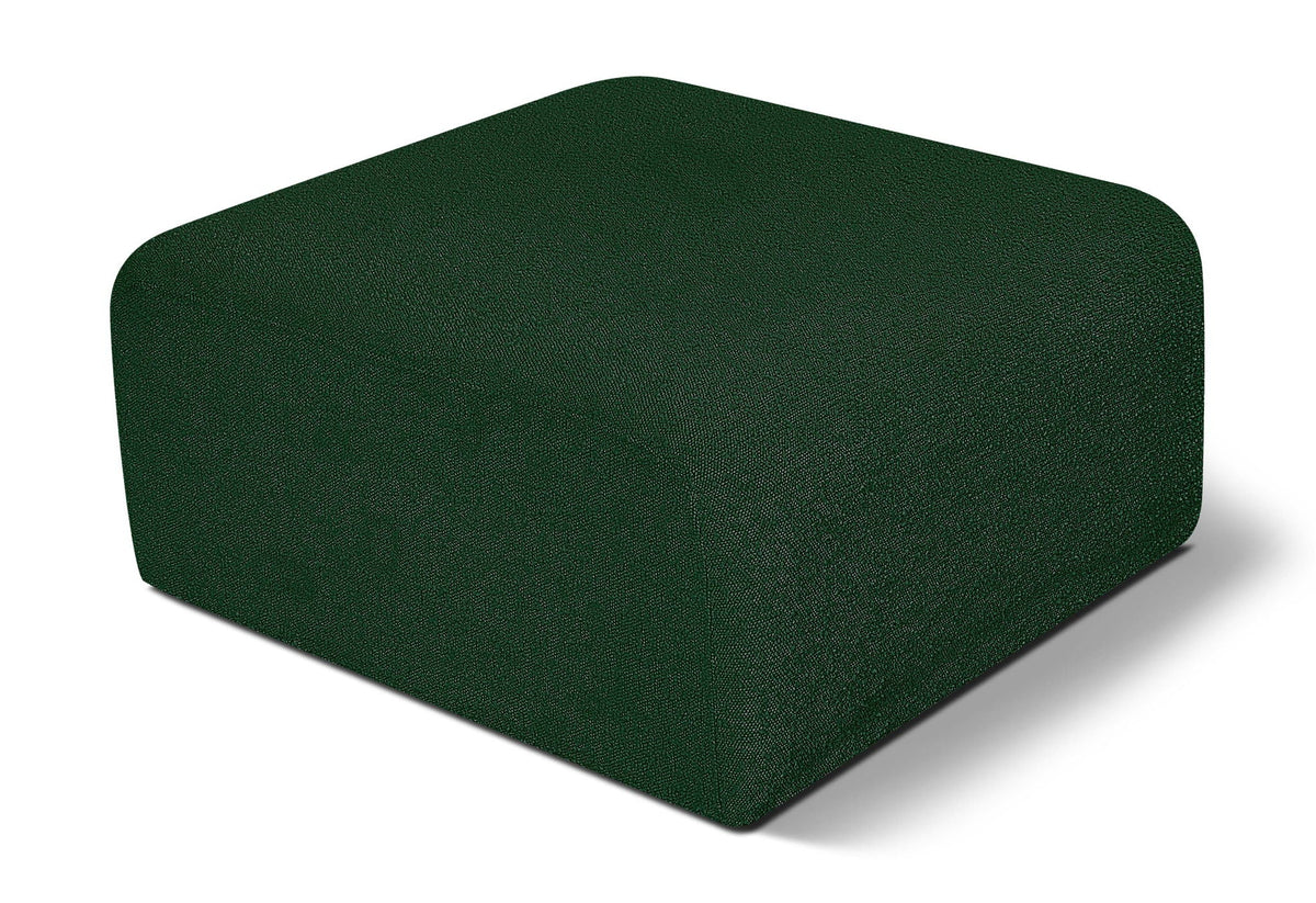 Arc Boucle Modular Sectional — Ottoman — Green