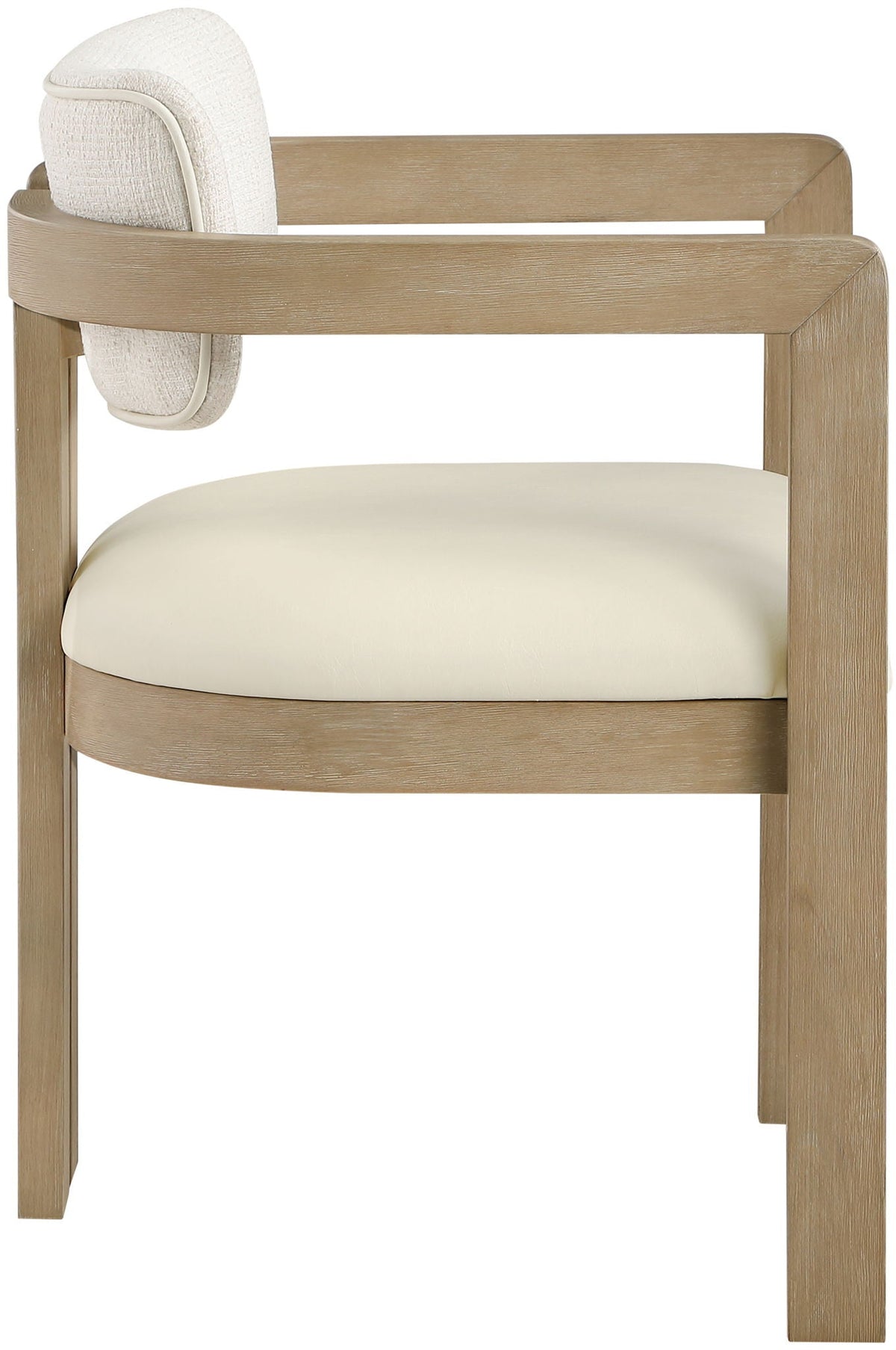 Ravina Upholstered Dining Chair Set of 2 with Natural Base