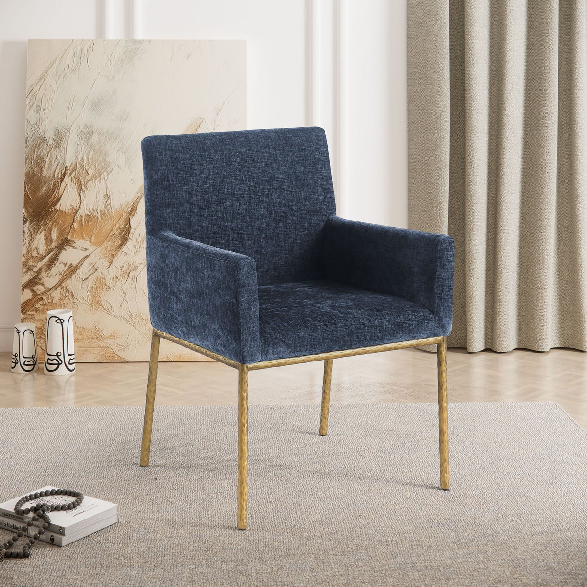 Reeves - Dining Chair (Set of 2) with Gold Legs