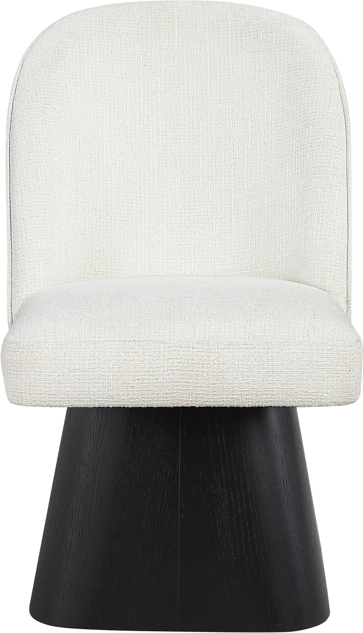 Marlowe Swivel Dining Side Chair with Black Base