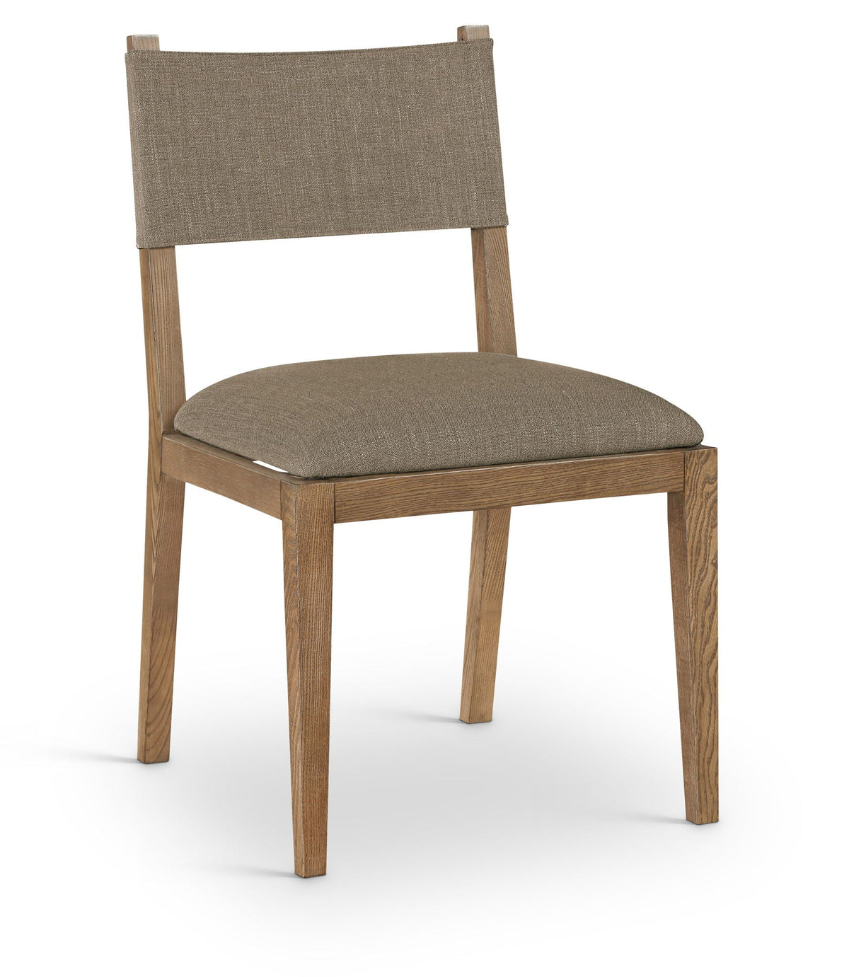 Avon - Linen Textured Performance Fabric Upholstered Dining Side Chair (Set of 2) - Brown