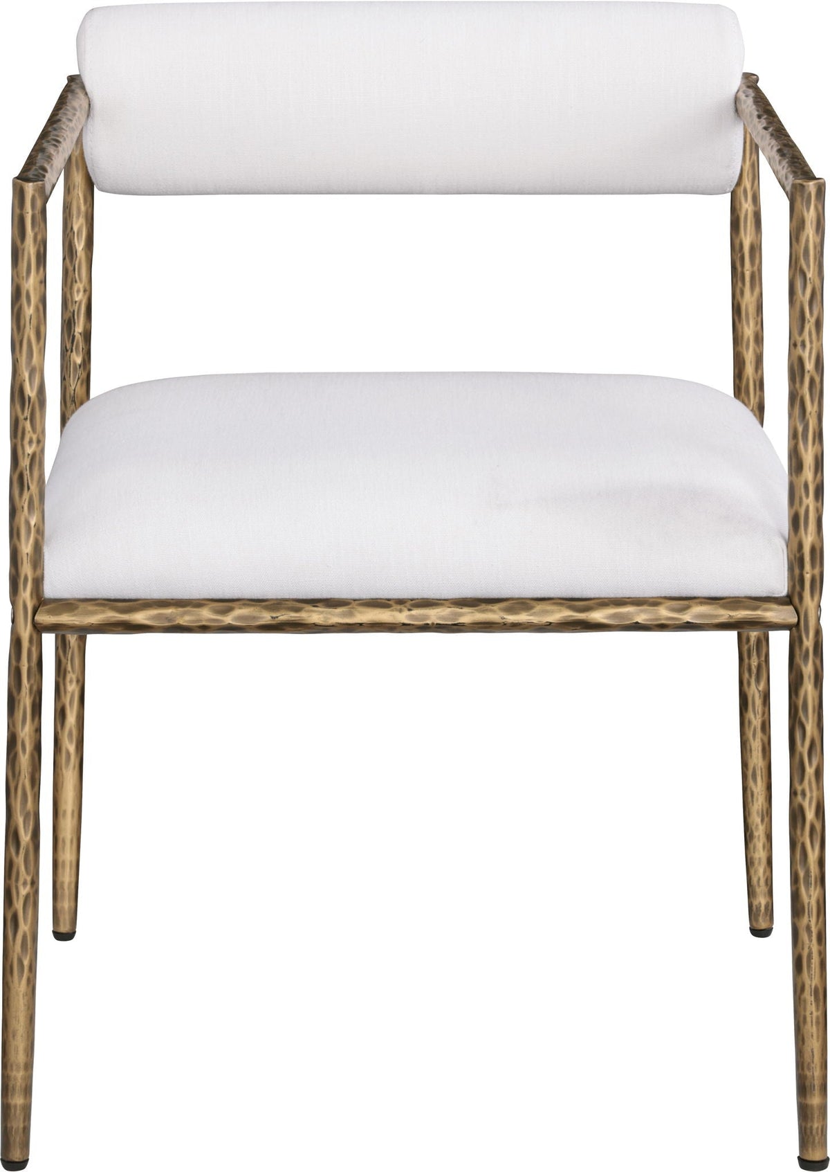 Axis Linen Dining Chair Set of 2 — Beige or Cream, Antique Black or Brass Legs - 2