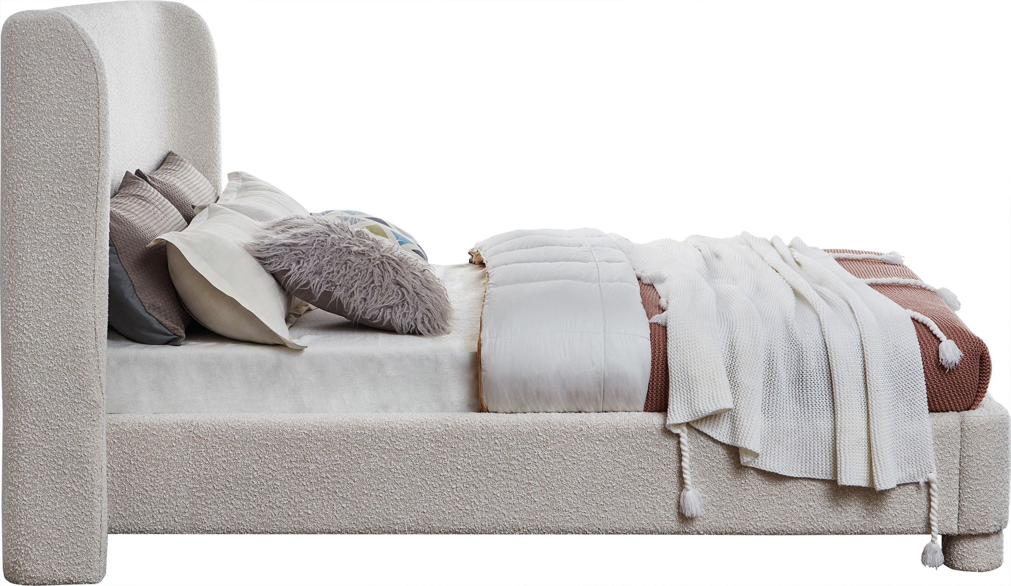 Penny - Boucle Fabric Bed