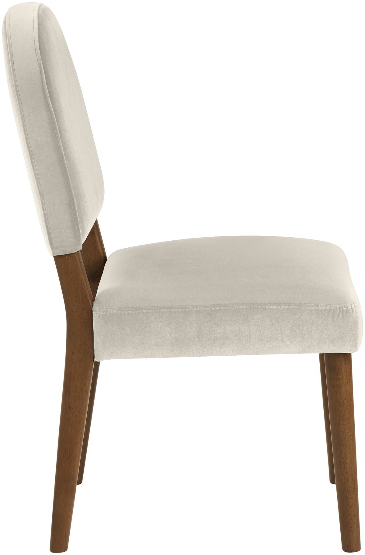 Varinelle - Velvet Dining Chair (Set of 2) with Walnut Frame