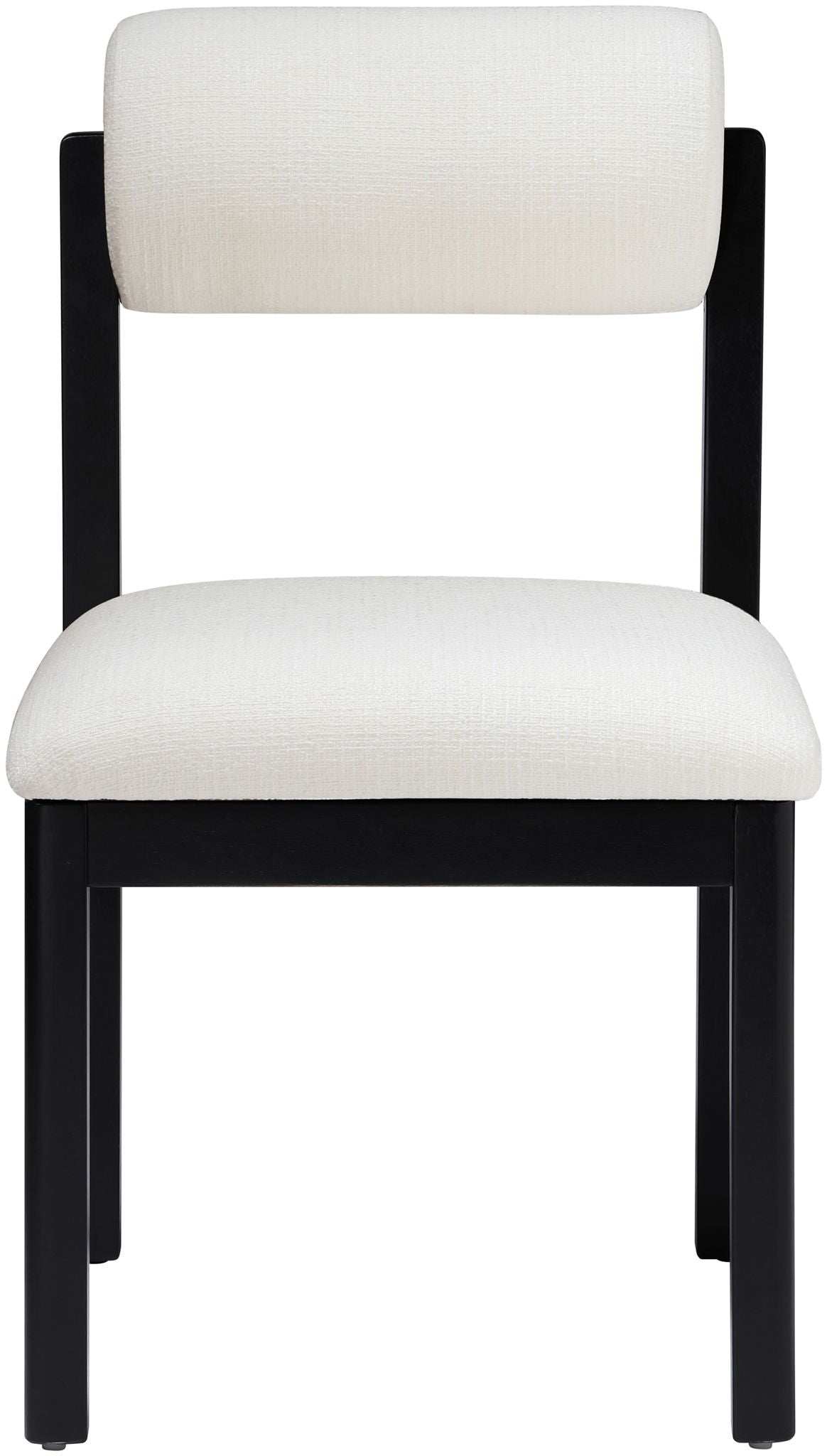 Roundhill - Fabric Dining Chair (Set of 2) with Black Frame