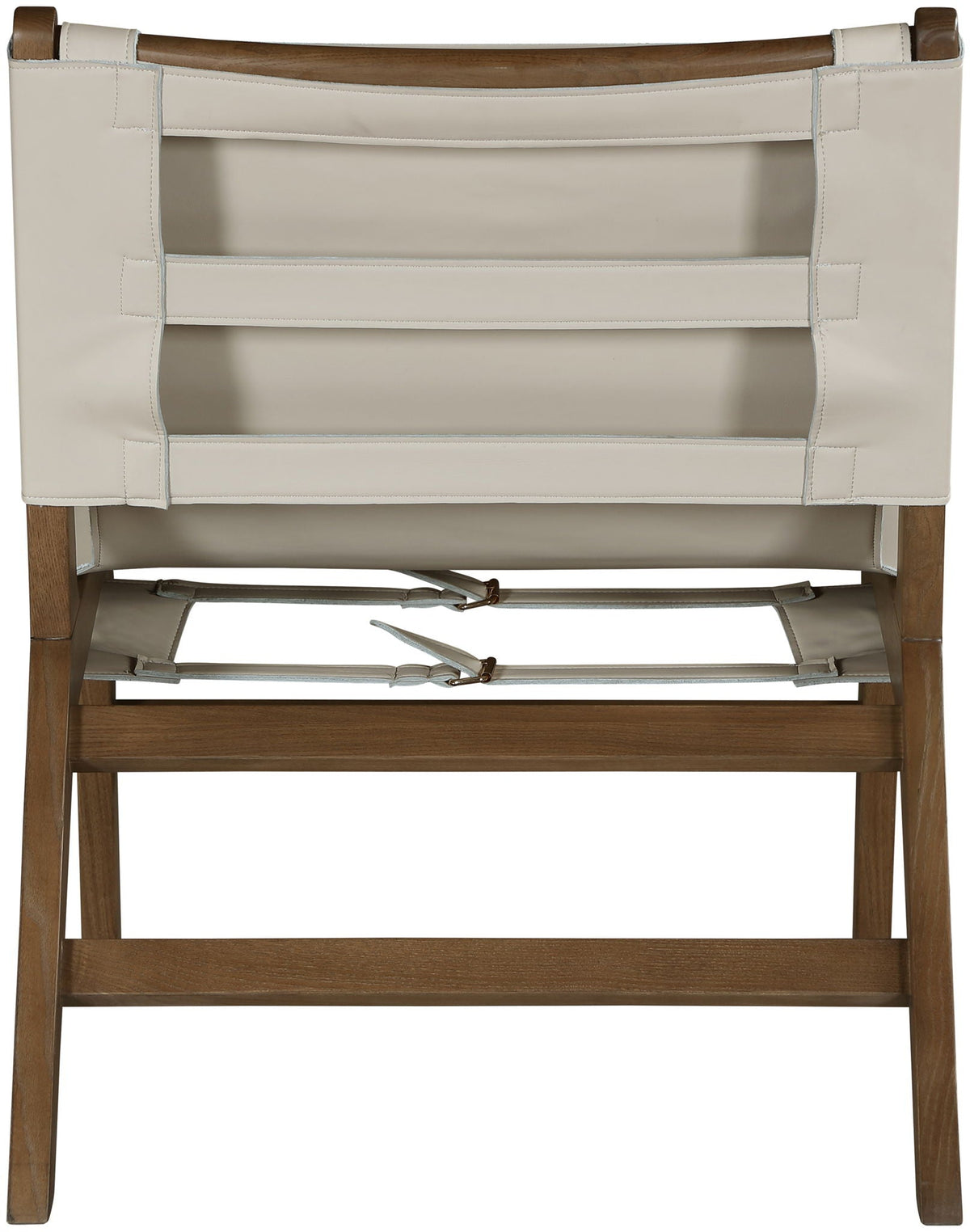 Rawlins Vegan Leather Accent Chair with Walnut Frame