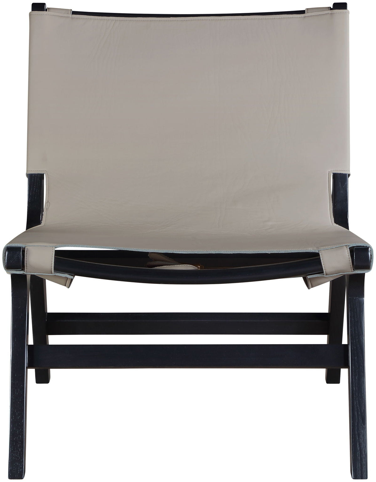 Rawlins Vegan Leather Accent Chair with Black Frame