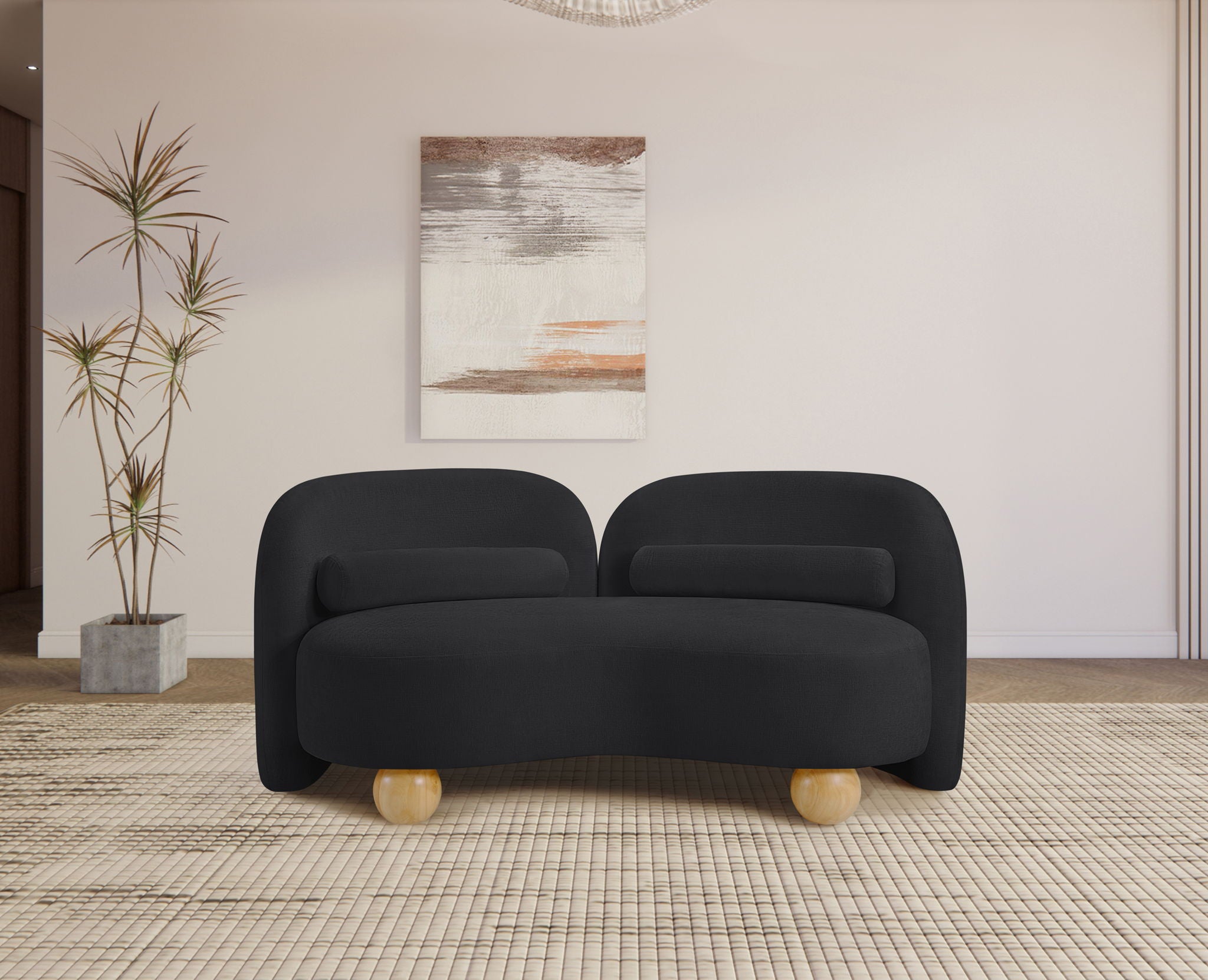Daphne - Chenille Loveseat