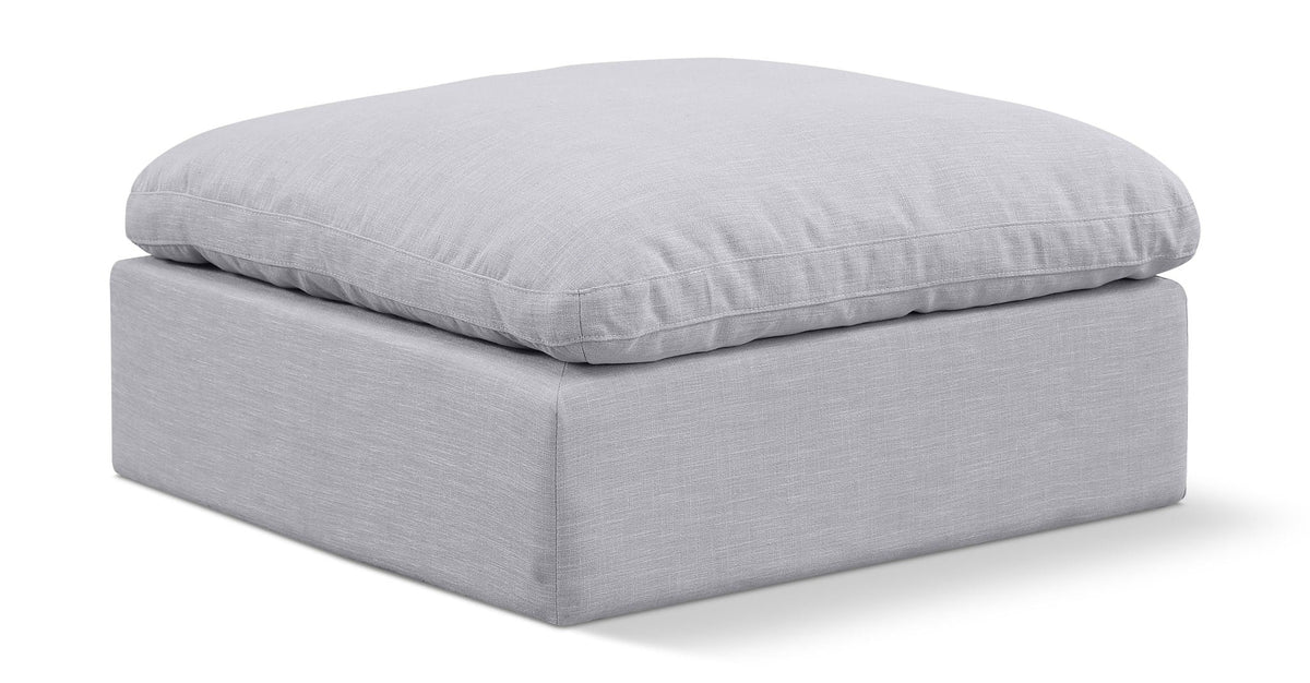 Indulge Linen Modular Sectional — Ottoman — Grey