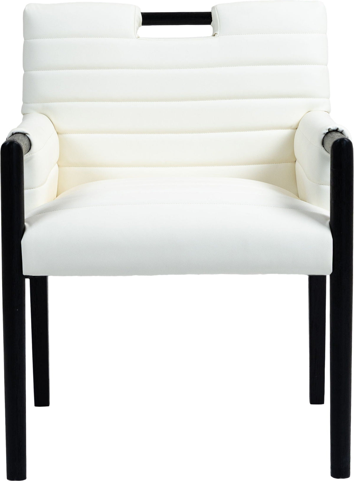 Aimee - Dining Arm Chair with Black Legs